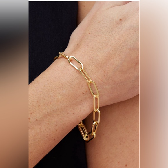 NEW! Savvy Cie Jewels Paperclip Link Bracelet - Picture 1 of 6